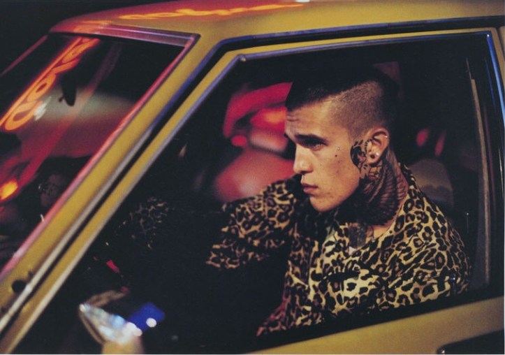 Punk dude in leapord