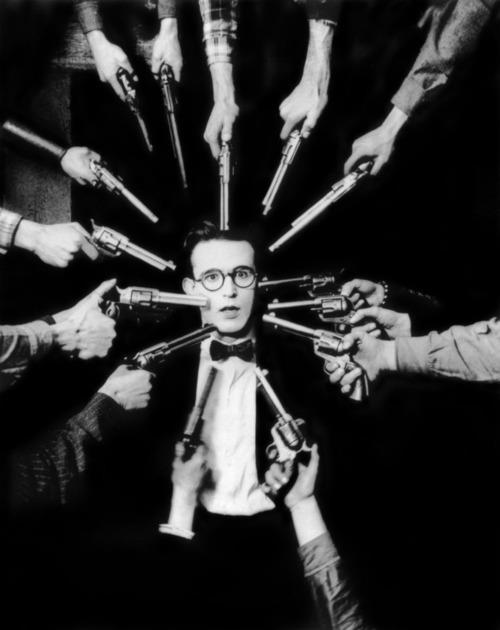 gunpoint black and white Harold Lloyd