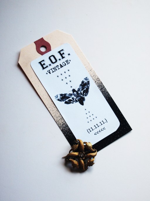 THE EYE OF FAITH Victorian Arts & Crafts Brooch