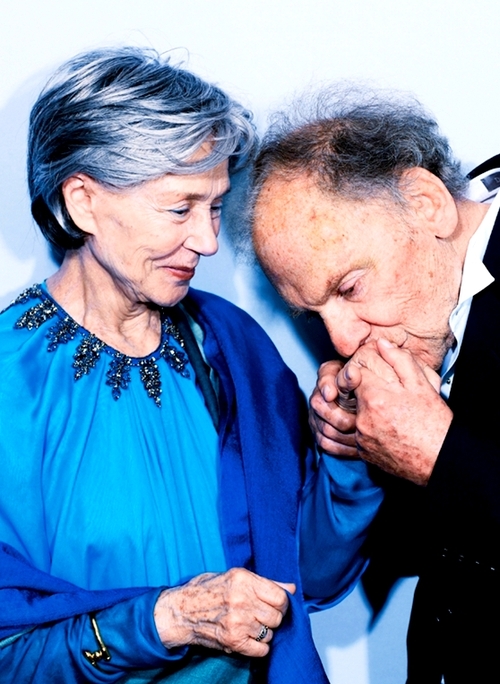 Emanuelle Riva and Jean Louis Trintignant, 2012