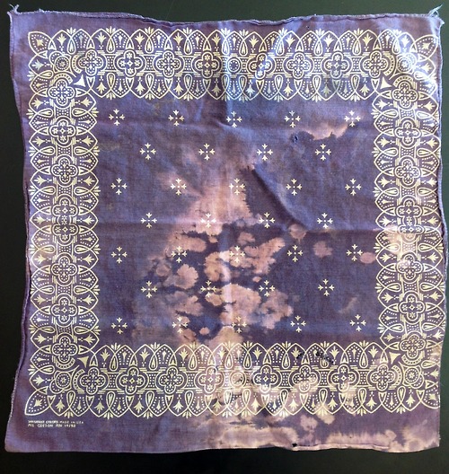 workwear inspiration- bleach stain bandana- 1930s