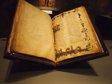 Dantes Purification on the Deserted Shore of Pergatory- The Divine COmedy - Dantes Inferno - Master of the Dominican Effigies (1325 - 1355) - AGO Revealing the Renaissance