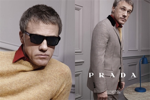 Prada-Mens-Fall-Winter-2013-2014-Advertising-Campaign-Christoph Waltz