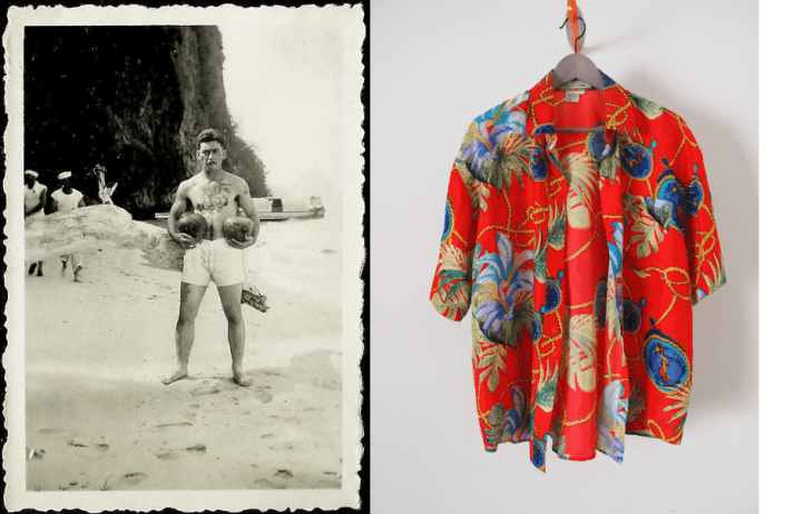 The Coconut Man + shirt THE EYE OF FAITH Vintage