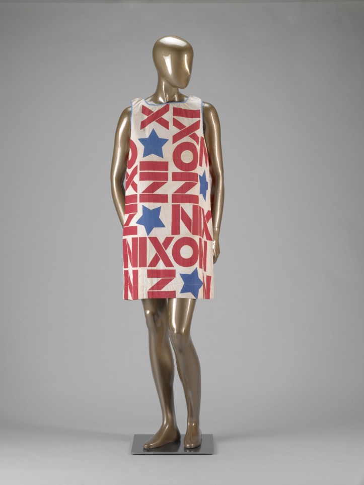Vintage nixon paper dress