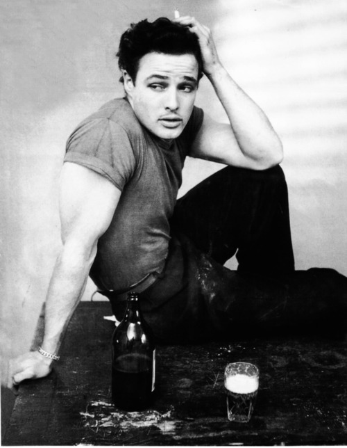 Marlon Brando - Vintage Style Idol - T-Shirt Pioneer - Bad Ass Bad Boy Rebel Stud