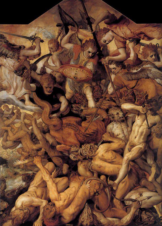 E.O.F. Snapshot of the Day- September 23, 2013 {The Fall of the Rebellious Angels- Frans Floris I 16th Century}