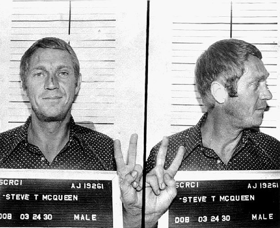Steve McQueen- Vintage Style Idol- Eye of Faith Vintage-14- mug shot
