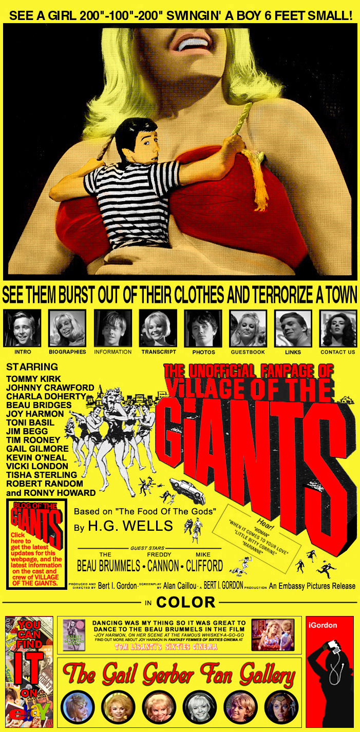 Village of the Giants- 1965- rebel rockabilly classic pop -Vintage Clothing Style Inspirations- The Eye of Faith- 8- poster